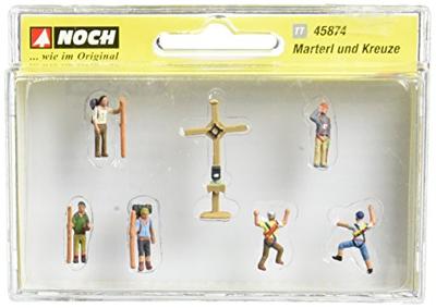 NOCH 45874 TT Bergbeklimmers met bergkruis figuren Geverfd, Staand