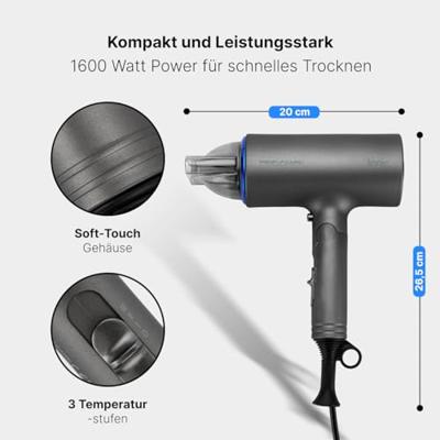 Profi-Care HT 3073 Haardroger Blauw, Zilver-grijs