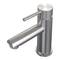 Brushed Carving lage opbouw wastafelmengkraan model A RVS geborsteld PVD - thumbnail