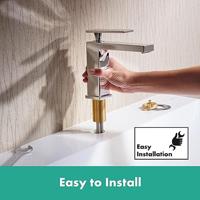 Hansgrohe Tecturis E ééngreeps wastafelkraan 110 CoolStart met PopUp trekwaste, chroom - thumbnail