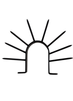 Waelbers Antiklimbeugel zwart RAL9005 - 1 Stuk(s) - 4107.99 - thumbnail