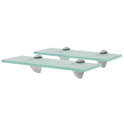VidaXL Schappen zwevend 2 st 30x10 cm 8 mm glas VidaXL Schappen zwevend 2 st 30x10 cm 8 mm glas