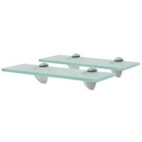 VidaXL Schappen zwevend 2 st 30x10 cm 8 mm glas - thumbnail