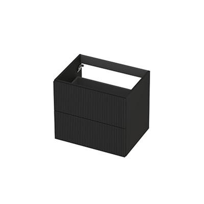 INK - Onderkast 2L Gelakt Gefreesd Tbv Greep - 600x450x520 Mm - Mat Zwart