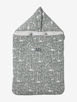 Engelennest KLEINE DINO van hydrofiel doek ijsblauw