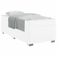 Bedframe Wit 90 x 190 cm Kunstleer - thumbnail