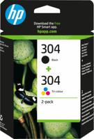 HP 304 Inktcartridge Combipack Origineel Zwart, Cyaan, Magenta, Geel 3JB05AE Inkt - thumbnail