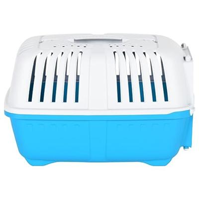 VidaXL Reismand 55x36x36 cm polypropeen wit en blauw