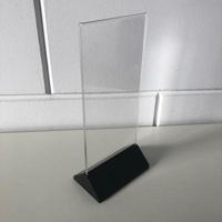 Menustandaard 9,9x21cm zwart voetje - thumbnail