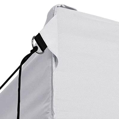 Partytent met 4 zijwanden inklapbaar 3x4 m staal wit - thumbnail
