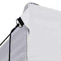 Partytent met 4 zijwanden inklapbaar 3x4 m staal wit - thumbnail
