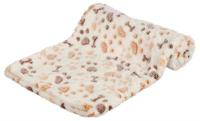 TRIXIE DEKEN LINGO SOFTFLEECE WIT / BEIGE 75X50X2 CM 2 ST - thumbnail