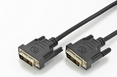 DIGITUS DVI aansluitkabel, 2,0 m, DVI (18+1), stekker naar stekker, DVI-D Single Link, zwart