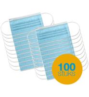 IBP Mondmasker 3-Laags met Elastiek Blauw 50 stuks - thumbnail