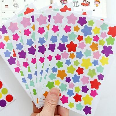 10 stuks Star patroon creatieve kinderen DIY Album dagboek aquarel decoratieve Sticker 10 stuks Star patroon creatieve kinderen DIY Album dagboek aquarel decoratieve Sticker