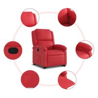 Sta-op-stoel kunstleer rood - thumbnail