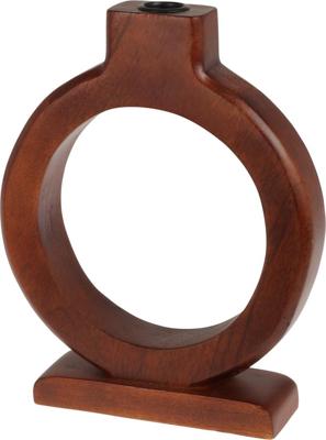 Candle Holder Round H25 Walnut kerst Nampook - Nampook