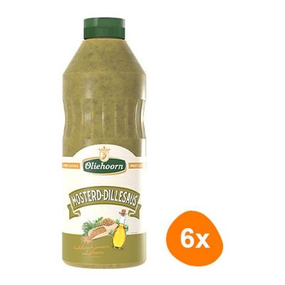 Oliehoorn - Mosterd Dillesaus - 6x 900ml Oliehoorn - Mosterd Dillesaus - 6x 900ml