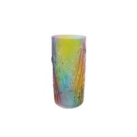 CosyDecor Vaas rainbow multicolor glas ø12x25,5cm - thumbnail