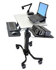 Ergotron TeachWell Mobile Digitale Workspace (MDW) 1-voudig Mobiel zit/sta PC-werkstation 17,8 cm (7) - 81,3 cm (32) Vast - thumbnail