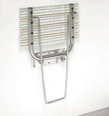 Opklapbare Douchezitting met Steunpoot Sapho Handicap 44x45 cm Wit
