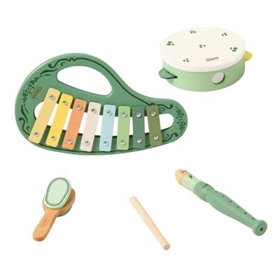 Classic World houten vintage muziekinstrumenten set, 5dlg. Classic World houten vintage muziekinstrumenten set, 5dlg.