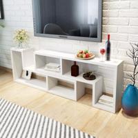 Tv-meubel dubbel L-vormig wit - thumbnail