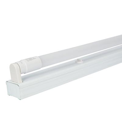 LED TL armatuur 60cm - T8 (G13) - 9 Watt 1170 lumen (130lm/W) - 3000K Warm wit (830) - Flikkervrij - IP20 Stofdicht LED TL armatuur 60cm - T8 (G13) - 9 Watt 1170 lumen (130lm/W) - 3000K Warm wit (830) - Flikkervrij - IP20 Stofdicht