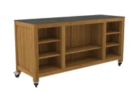 Passion Grills | Buitenkeuken Onderdeel | Milano Buitenkeuken Eiland met Wielen | 180 x 60 cm | Belgium Dark Grey - thumbnail