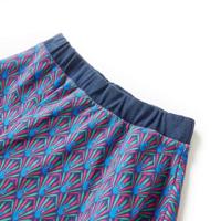 Kinderrok pauwenprint 104 marineblauw - thumbnail