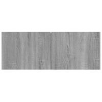 4-delige Tv-meubelset bewerkt hout grijs sonoma eikenkleurig - thumbnail