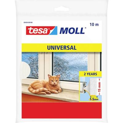 tesa 05454-00100-01 Afdichtingstape tesamoll Universal Wit (l x b) 10 m x 15 mm 1 stuk(s)