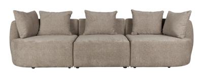 Dutchbone 4,5-zits Bank 'Rocca' Geweven stof, kleur Cappuccino