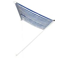 Luifel uittrekbaar 300x150 cm blauw en wit - thumbnail