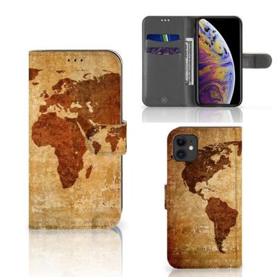 Apple iPhone 11 | Flip Cover | Wereldkaart