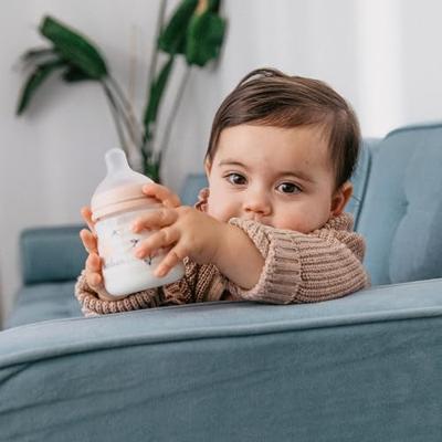 SUAVINEX Birdies Babyfles - SX Pro S Speen - 150 ml - 0 tot 3 maanden - Roze