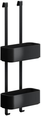 Geesa Frame hangend doucherek 24,9x13,3x65cm zwart