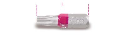 Beta Bits voor schroeven met Tamper Resistant Torx® profiel, gekleurd 860RTX 20 - 008600565 Beta Bits voor schroeven met Tamper Resistant Torx® profiel, gekleurd 860RTX 20 - 008600565