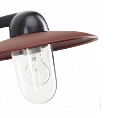 KS Verlichting Industrie stallampFabrique antraciet met retro bruin - 1188RD