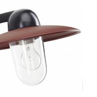 KS Verlichting Industrie stallampFabrique zwart met retro bruin - 1189RD - thumbnail