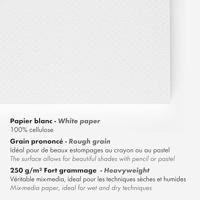 Tekenblok Clairefontaine Paint On A4 gekorreld 20 vel 250gr | 4 stuks - thumbnail