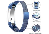 FitBit Alta HR Milanese bandje - Maat: Small - Blauw - thumbnail