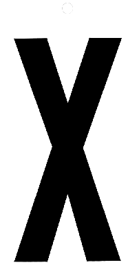 Metafranc Plakletter 100Mm Zwart X - WU0510500