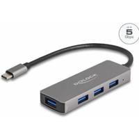 Delock 63173 USB-C (USB 3.2 Gen 1) multiport hub Zwart - thumbnail