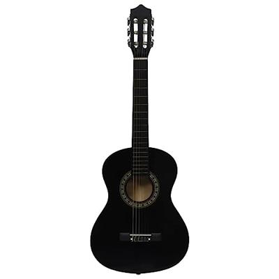 VidaXL Gitaar klassiek beginner en kinderen 1/2 34" zwart VidaXL Gitaar klassiek beginner en kinderen 1/2 34" zwart