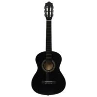 VidaXL Gitaar klassiek beginner en kinderen 1/2 34" zwart - thumbnail