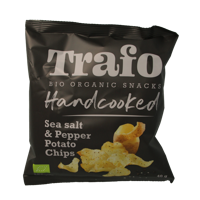 Trafo Chips handcooked zout en peper bio 40 Gram - thumbnail
