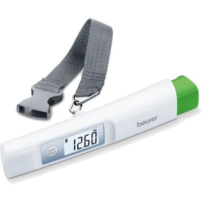 Beurer 73213 73213 Kofferweegschaal werkt op batterijen Wit, Wit, linkerhand