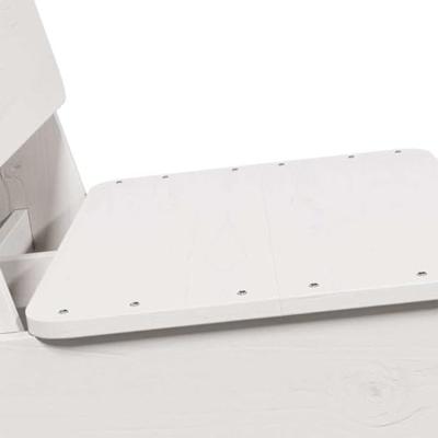Tuinstoelen 2 st 60x64x70,5 cm massief grenenhout wit