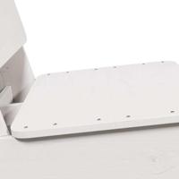 Tuinstoelen 2 st 60x64x70,5 cm massief grenenhout wit - thumbnail